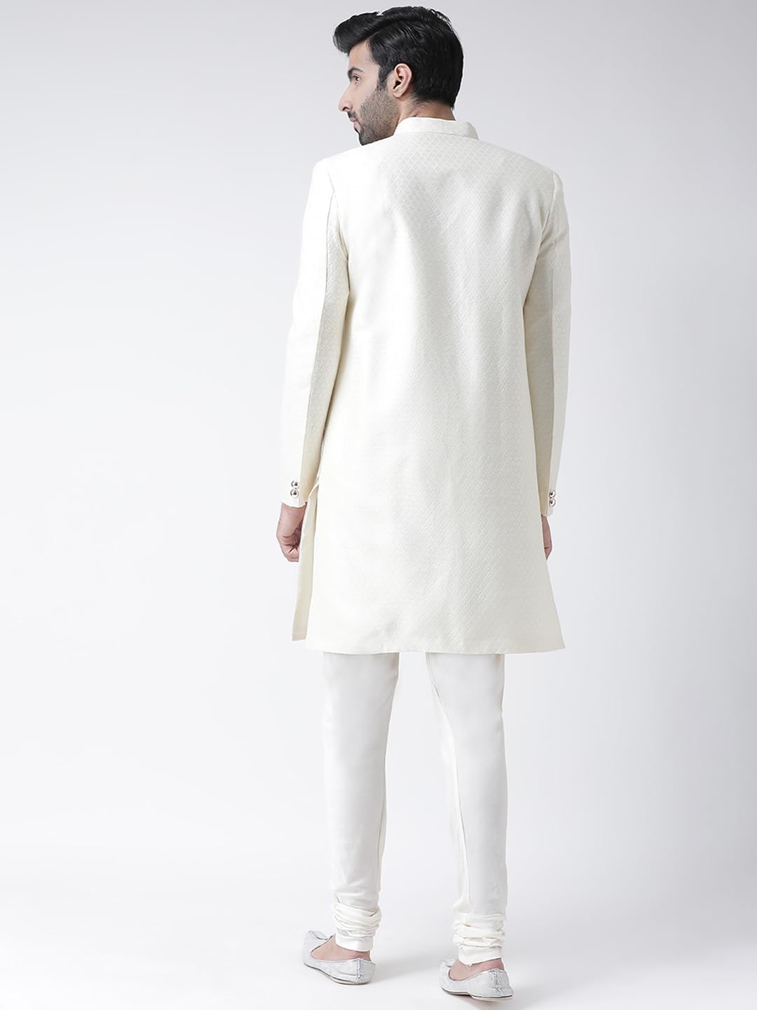 Royal Ethnics | Men's Wedding Sherwani with Churidar | Indo-Western Designer Outfit | Groom & Festival Wear | Elegant Fit - Royal Ethnic