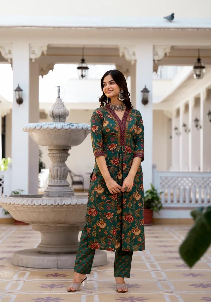 FABNEX Kurta Pant and Dupatta Set for Women | Kurta Set for Women (K-71-118)