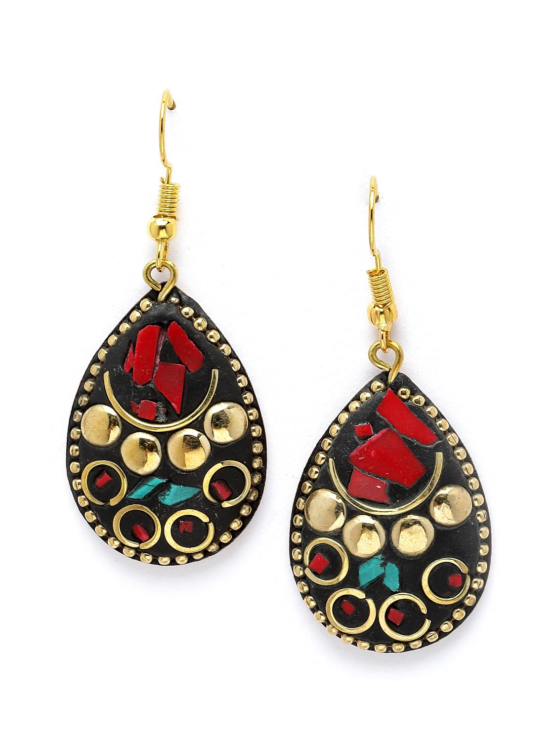 Royal Ethnic | Women's Tibetan Pendant Necklace Set | Traditional Oxidised Finish | Stylish Ethnic Jewellery | Festive - Royal Ethnic