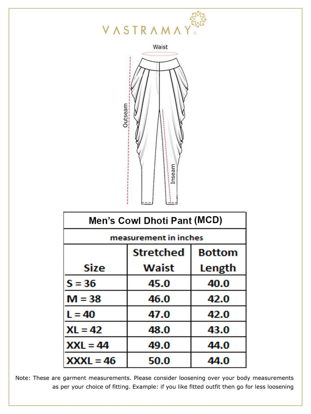 Royal Ethnic | Men's Cotton Silk Dhoti Pant | White Color | Mid Rise | Regular Fit | Pre-Stitched | Festive & Elegant - Royal Ethnic