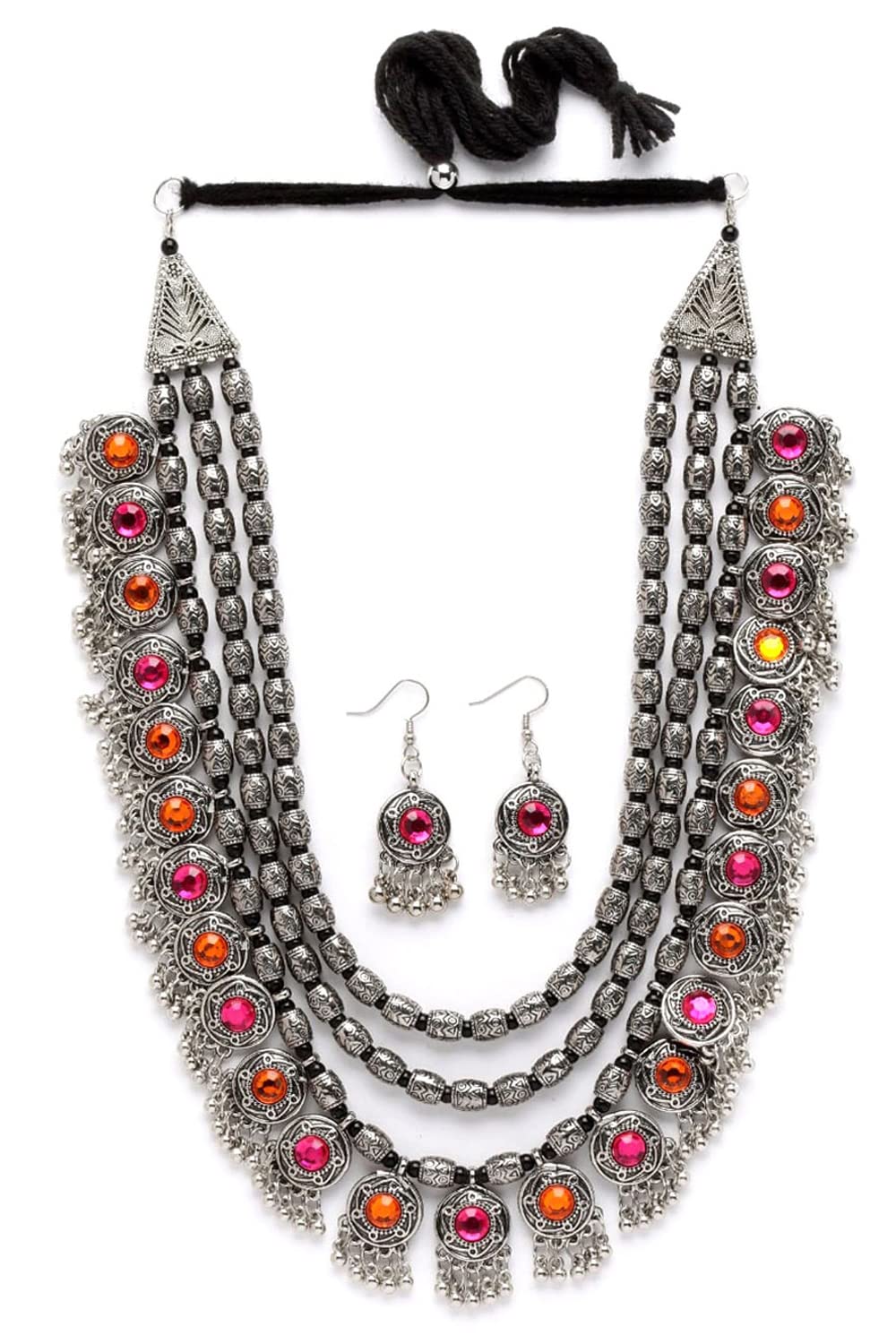 Royal Ethnic | Women's Pearl Choker Temple Necklace Set | 22k Gold Plated | Traditional Festive Wear | Wedding Style - Royal Ethnic