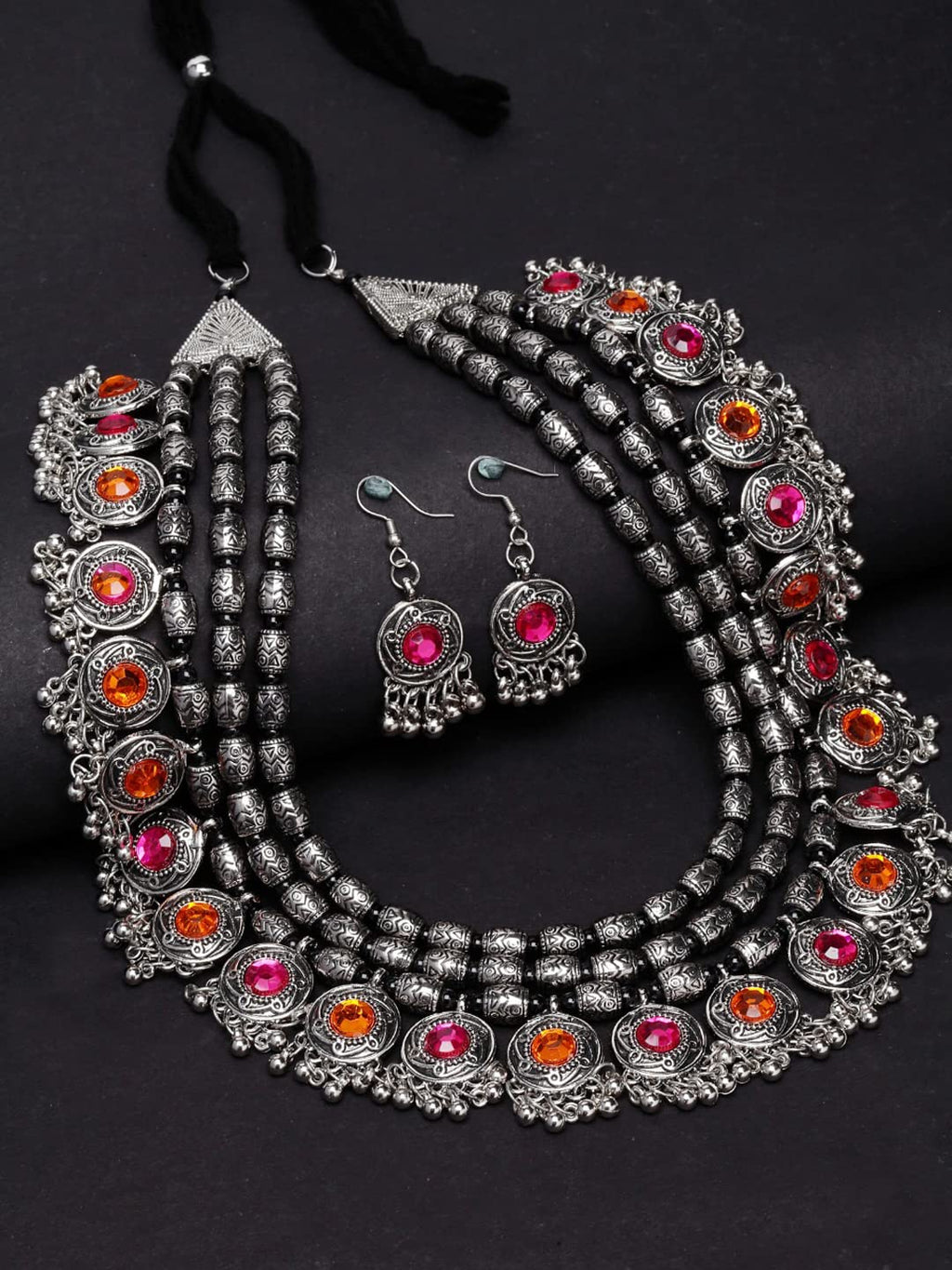 Royal Ethnic | Women's Pearl Choker Temple Necklace Set | 22k Gold Plated | Traditional Festive Wear | Wedding Style - Royal Ethnic