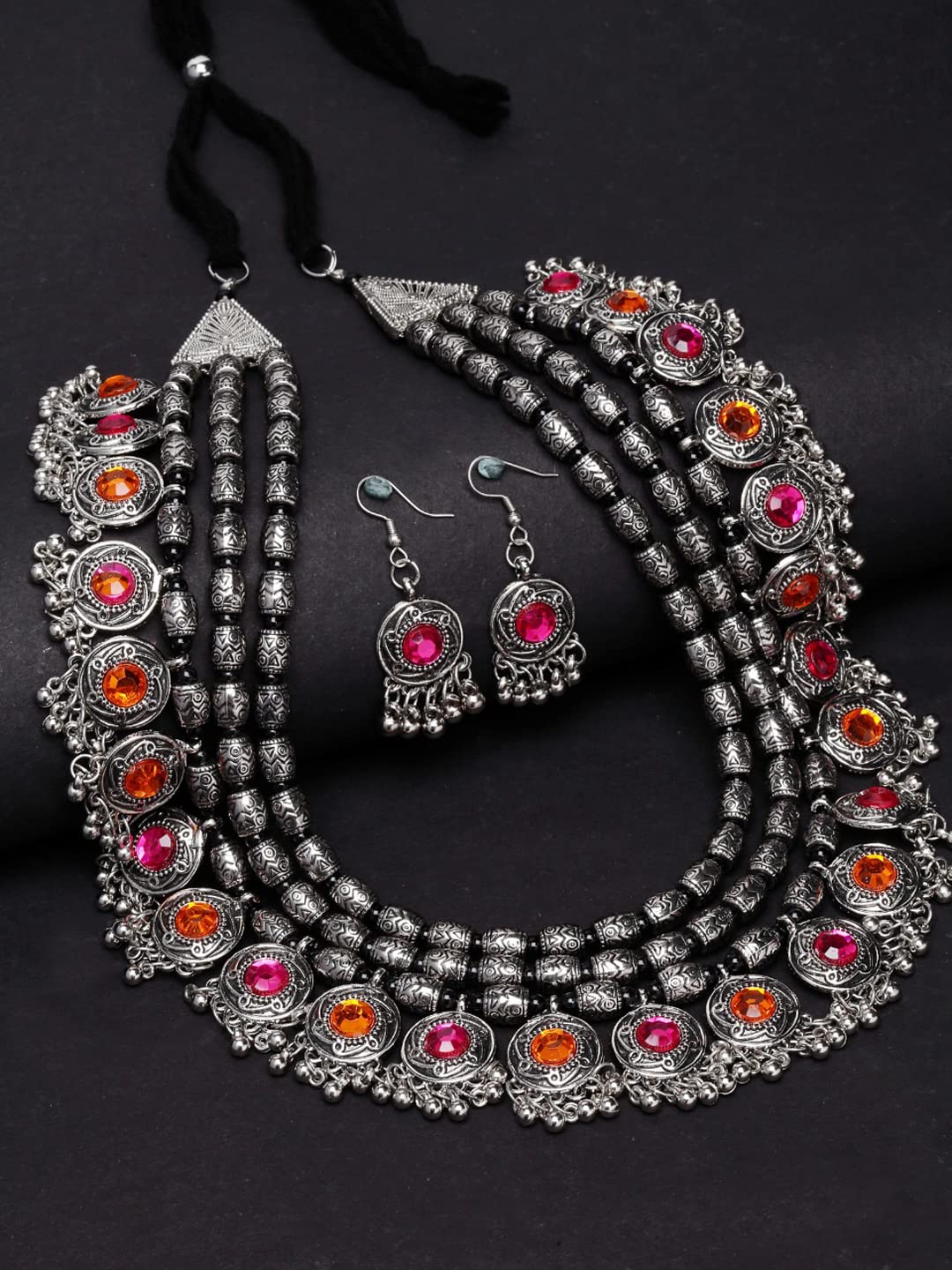 Royal Ethnic | Women's Pearl Choker Temple Necklace Set | 22k Gold Plated | Traditional Festive Wear | Wedding Style - Royal Ethnic