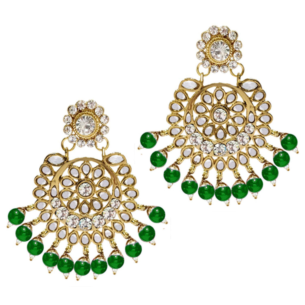 Royal Ethnic Traditional 18K Gold Plated Kundan & Pearl Studded Bridal Choker Necklace Set with Earrings & Maang Tikka - Royal Ethnic