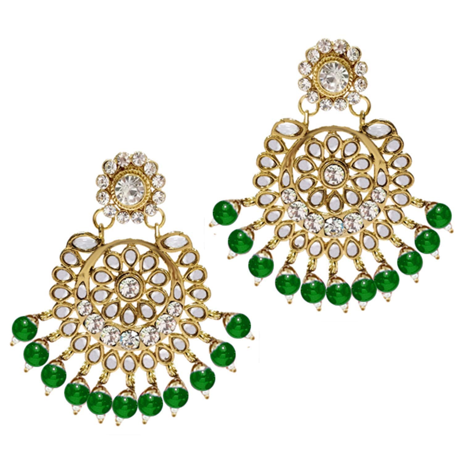Royal Ethnic Traditional 18K Gold Plated Kundan & Pearl Studded Bridal Choker Necklace Set with Earrings & Maang Tikka - Royal Ethnic
