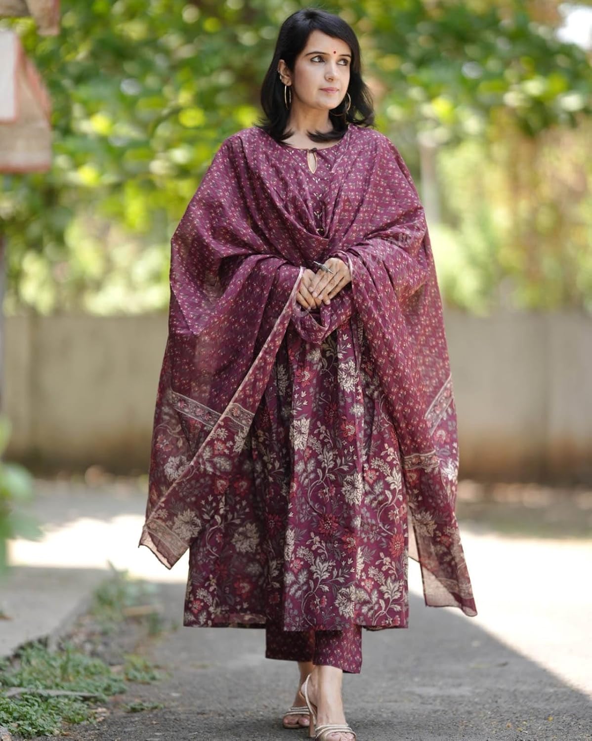 Alvami Women Printed Kurta and Pant Set with Dupatta
