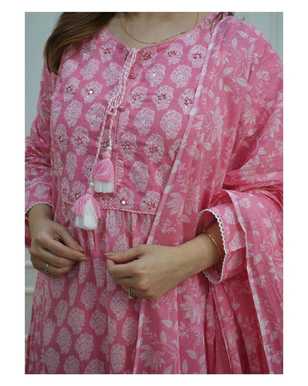 Royal Ethnic Women Anarkali Kurta with Pant Duppta Set Elegant Stylish Designer Ethnic Wear Collection Outfit - Royal Ethnic