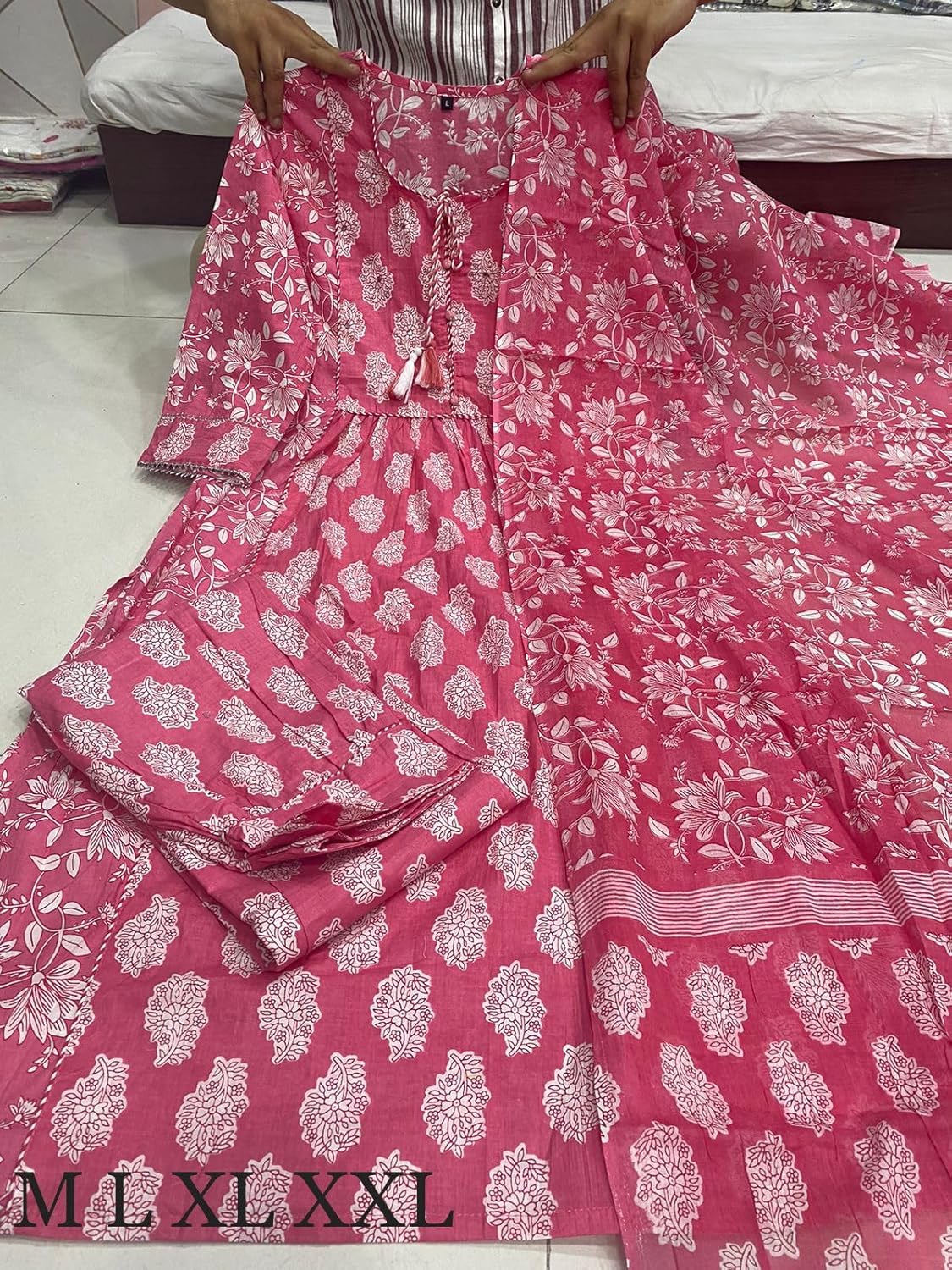 Royal Ethnic Women Anarkali Kurta with Pant Duppta Set Elegant Stylish Designer Ethnic Wear Collection Outfit - Royal Ethnic