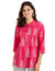 Amazon Brand - Myx Women's Cotton Printed A-line Short Kurti | Available in Plus Size