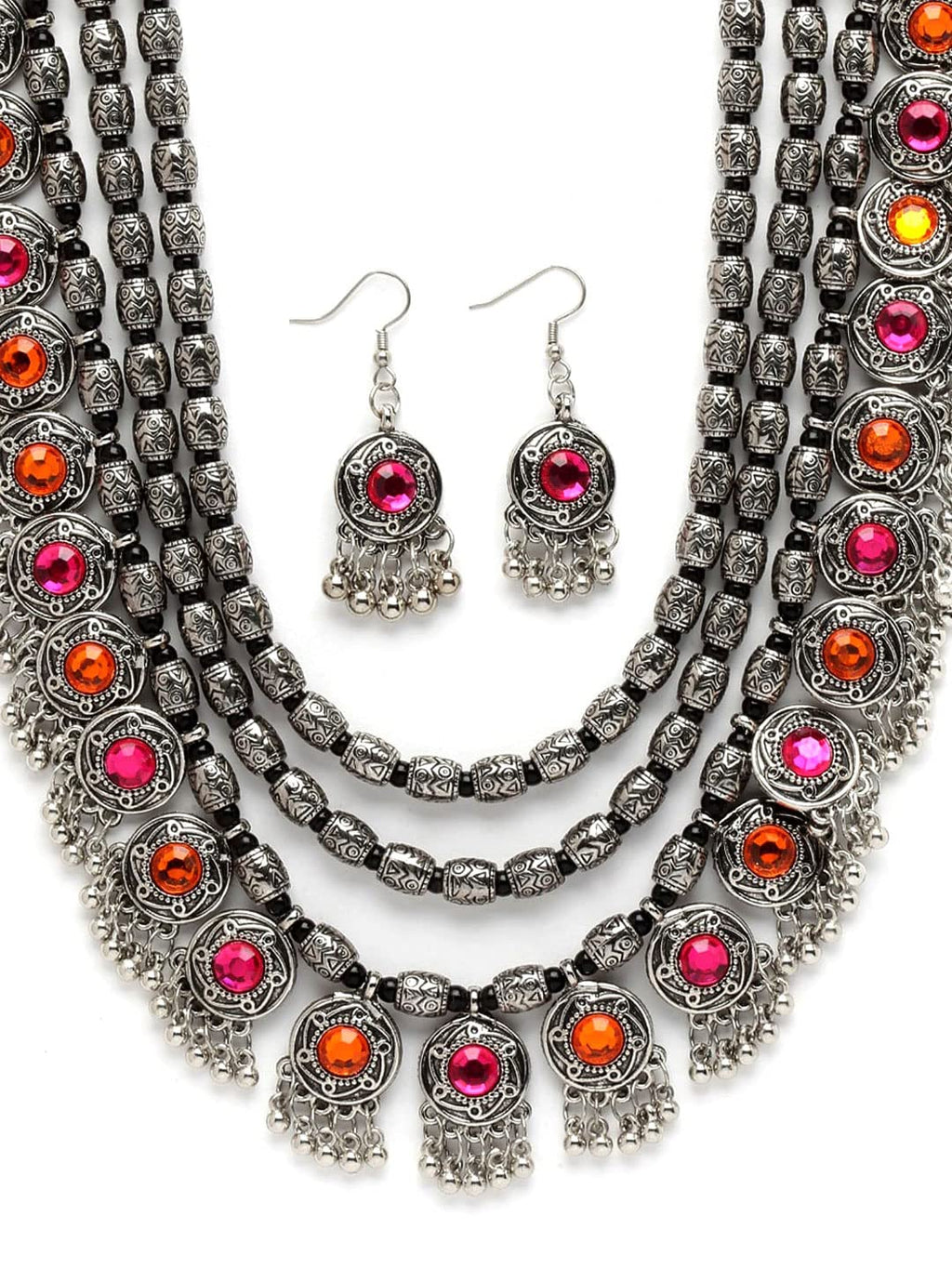 Royal Ethnic | Women's Pearl Choker Temple Necklace Set | 22k Gold Plated | Traditional Festive Wear | Wedding Style - Royal Ethnic